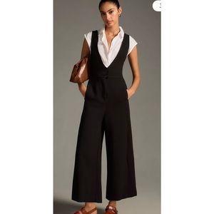 $168 MAEVE ANTHROPOLOGIE AMAZING DEEP-V BUTTON-FRONT DRESS/Y JUMPSUIT 12